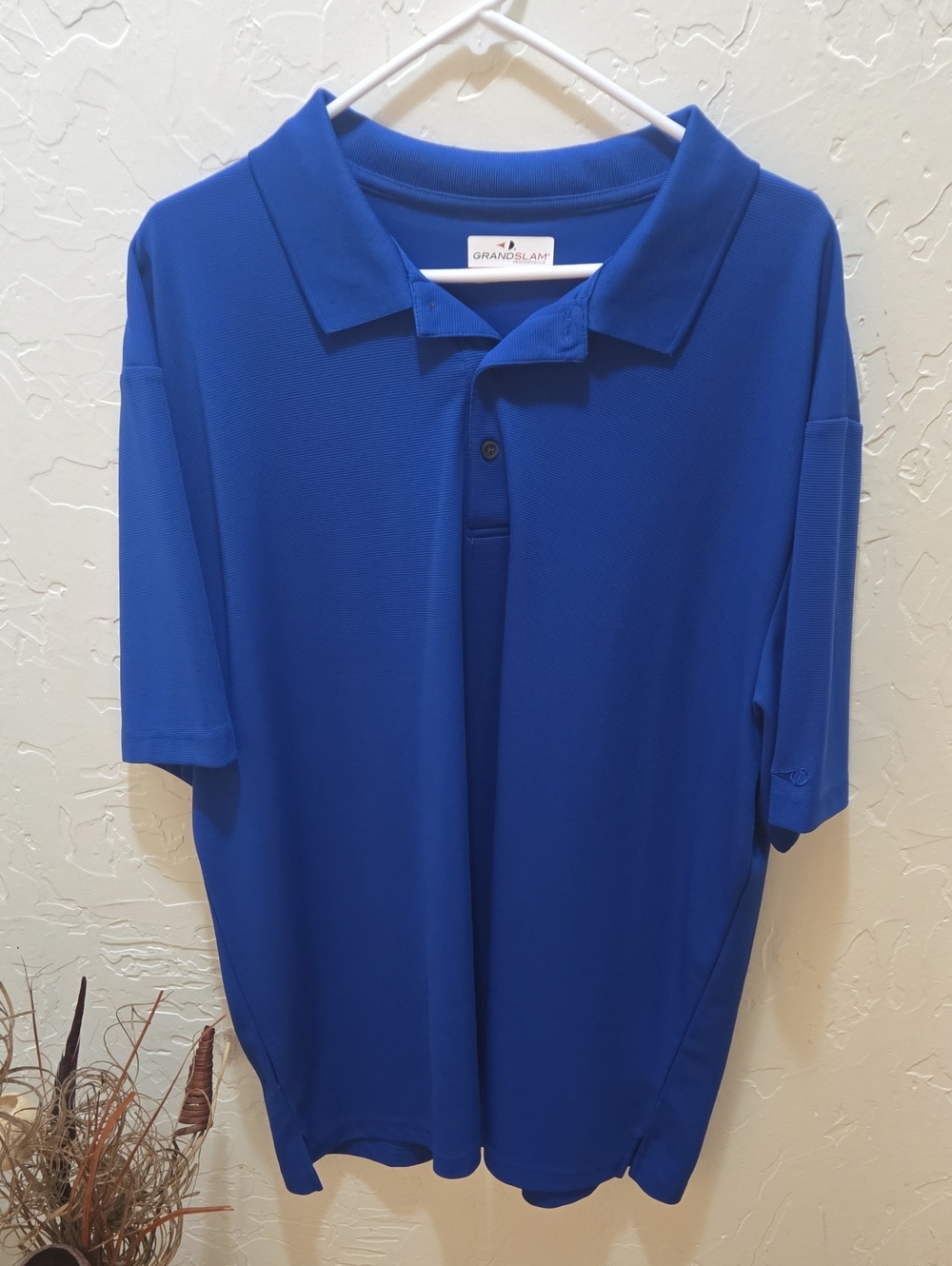 Grand Slam Men's Bold Blue Performance Polo